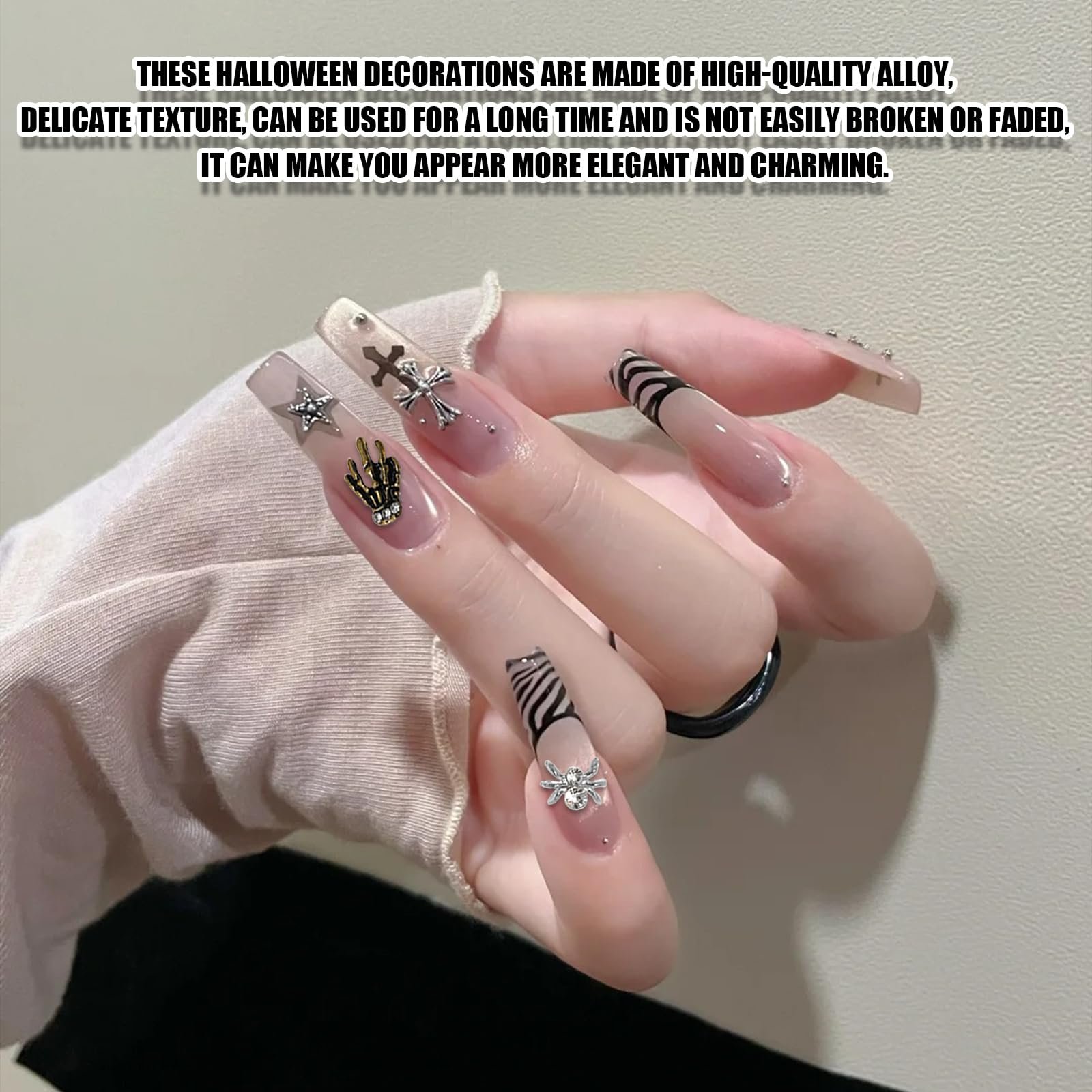 Череп Метал Хелловін 3D Хрест, фото №3 Череп Метал Хелловін 3D Хрест, фото №3