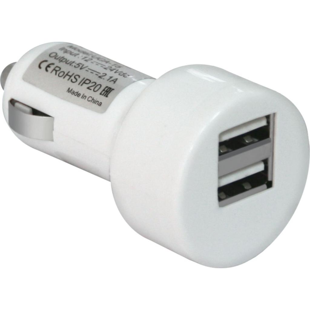 Зарядные устройства для гаджетов Defender UCA-15, 2*USB, 5V/2.1A, White 83562, фото №1