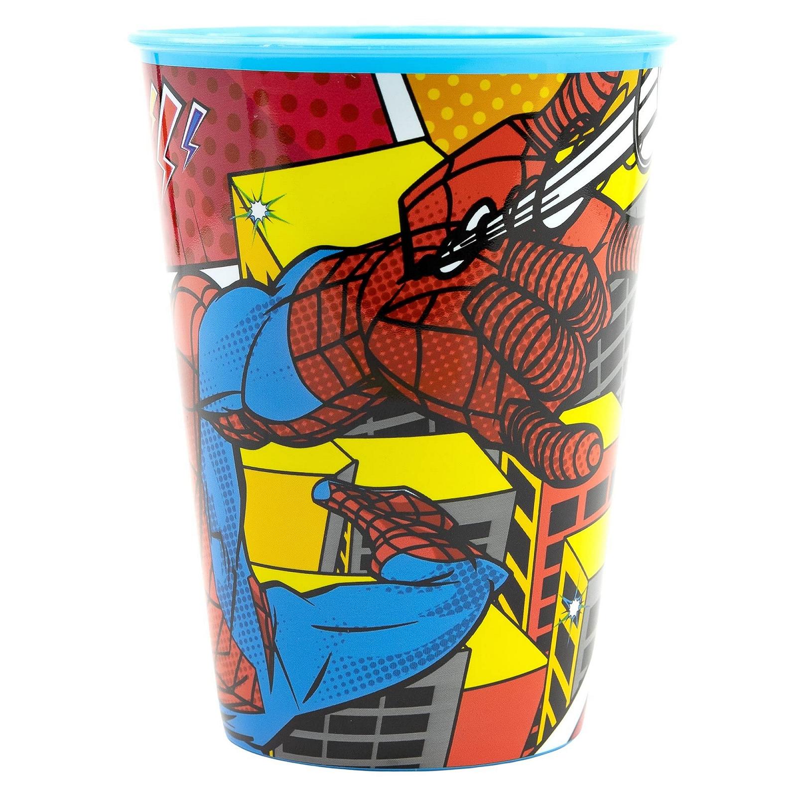 Дитяча багаторазова чашка Stor з BPA-free пластику Spiderman Midnight Flyer, 260 мл, прозора, фото №2