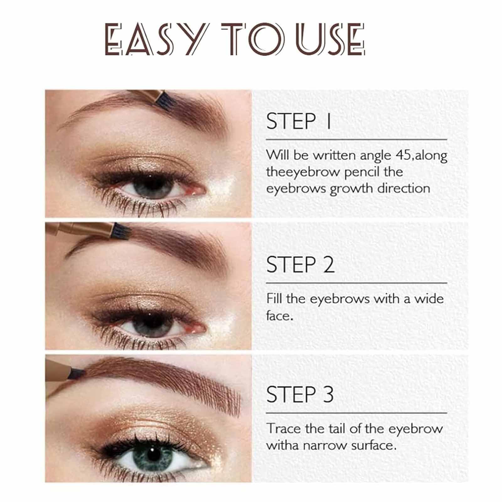 Олівець для брів Glowly Secret Waterproof Taupe Brown, фото №7