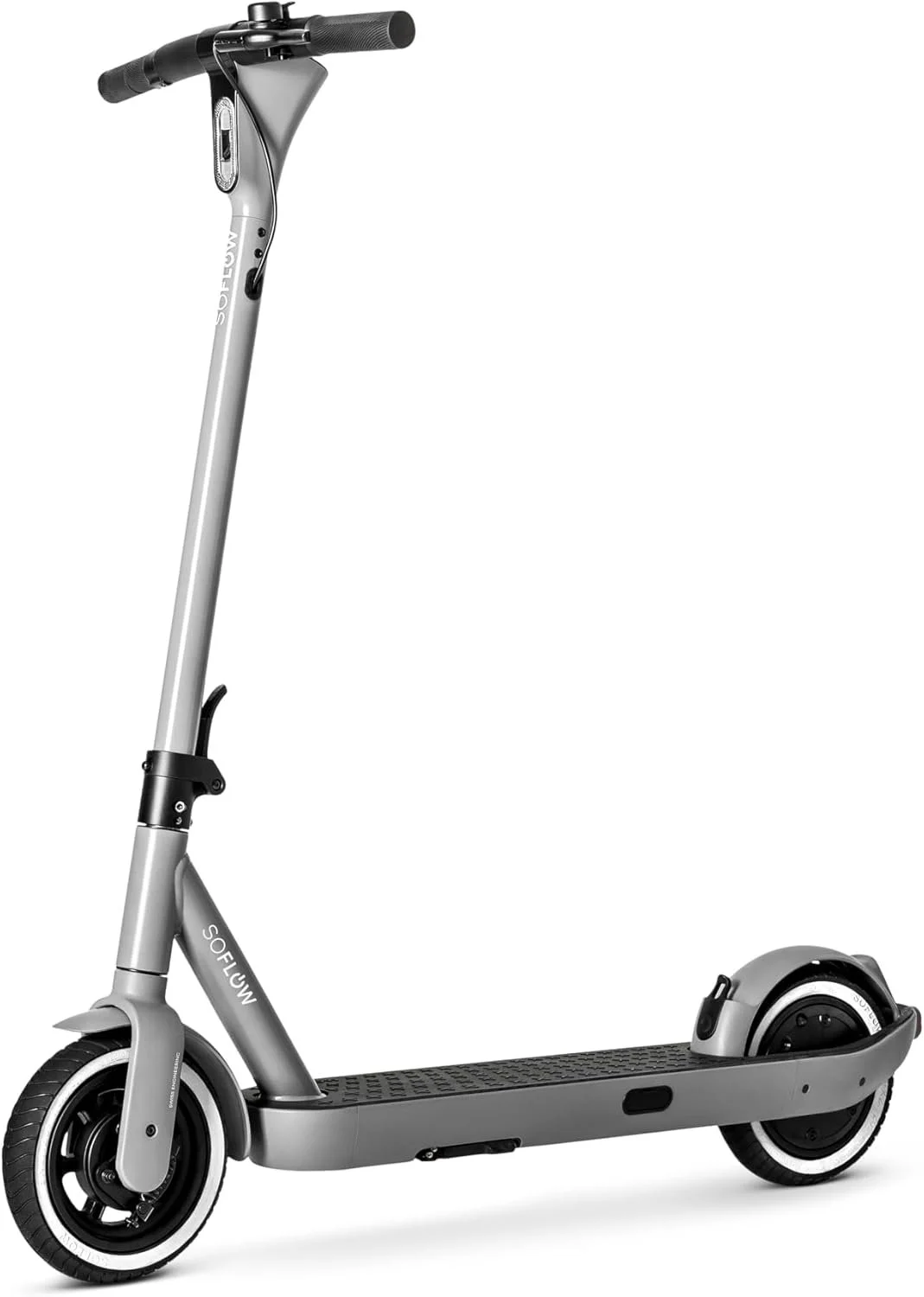 Електросамокат SOFLOW SO ONE / 40 км запас ходу / 500 Вт / 9" колеса / 120 кг навантаження / 22 км/г /  Сріблясто-сірий, фото №1