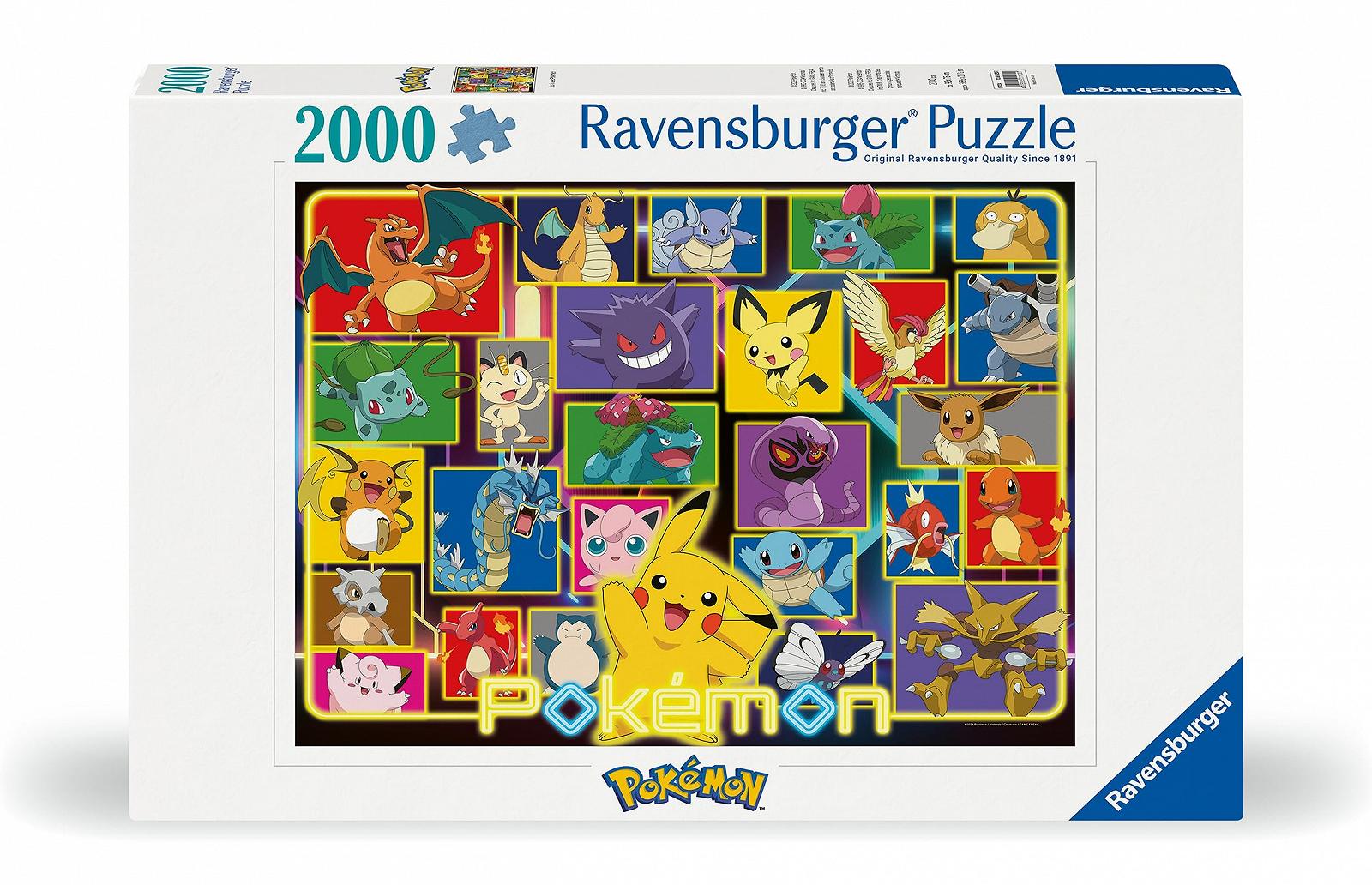 Пазл Ravensburger Luminous Pokémon 12001130 2000 элементов, фото №2 Пазл Ravensburger Luminous Pokémon 12001130 2000 элементов, фото №2