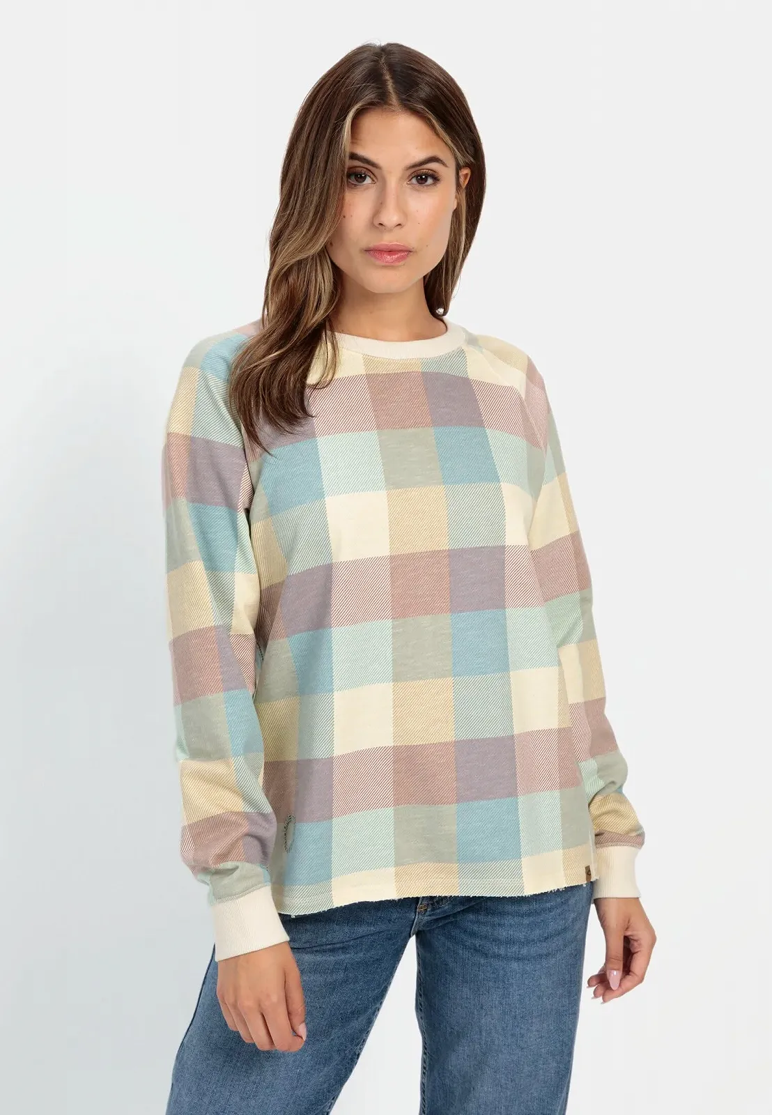 Жіноча Толстовка camel active в клітинку, фото №2