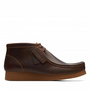 Ботинки Clarks Originals Wallabee Evo Кожаные BEESWAX - Фото 1