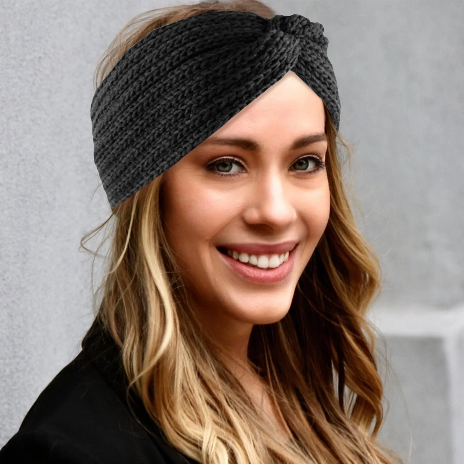 Пов'язка на голову Жіноча В'язана Зимова Тепла для дівчат, фото №6