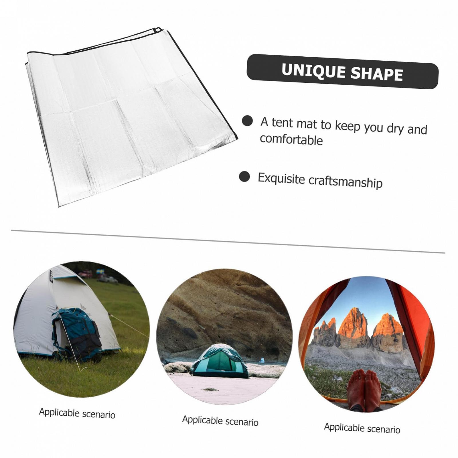 Килимок Garneck Outdoor Foil Mat Спортивна подушка Пікніковий Сріблястий Водонепроникний, фото №6