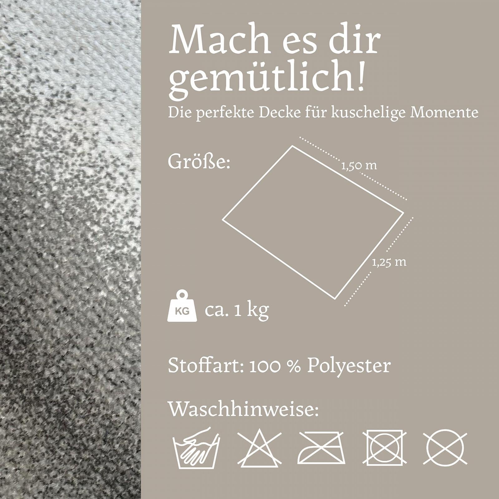 Одеяло MiCasa SuCasa Cuddly Коричневое 125 x 150 см, фото №5