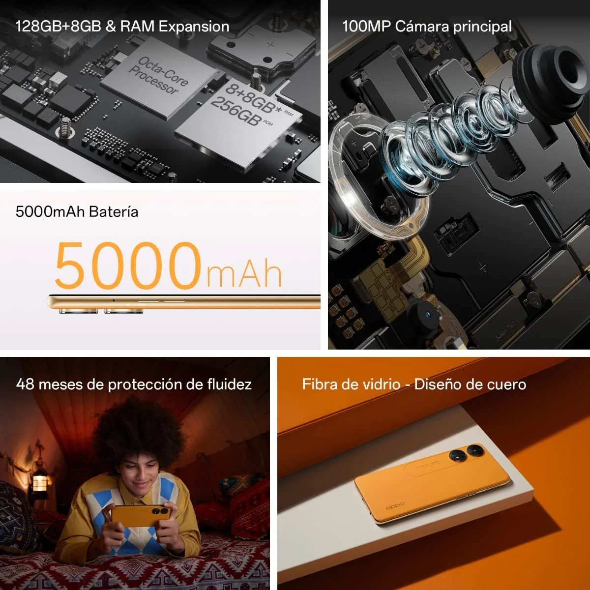 Смартфон Oppo Reno 8T 8GB+128GB 100MP+2MP 5000mAh 33W Black, фото №4