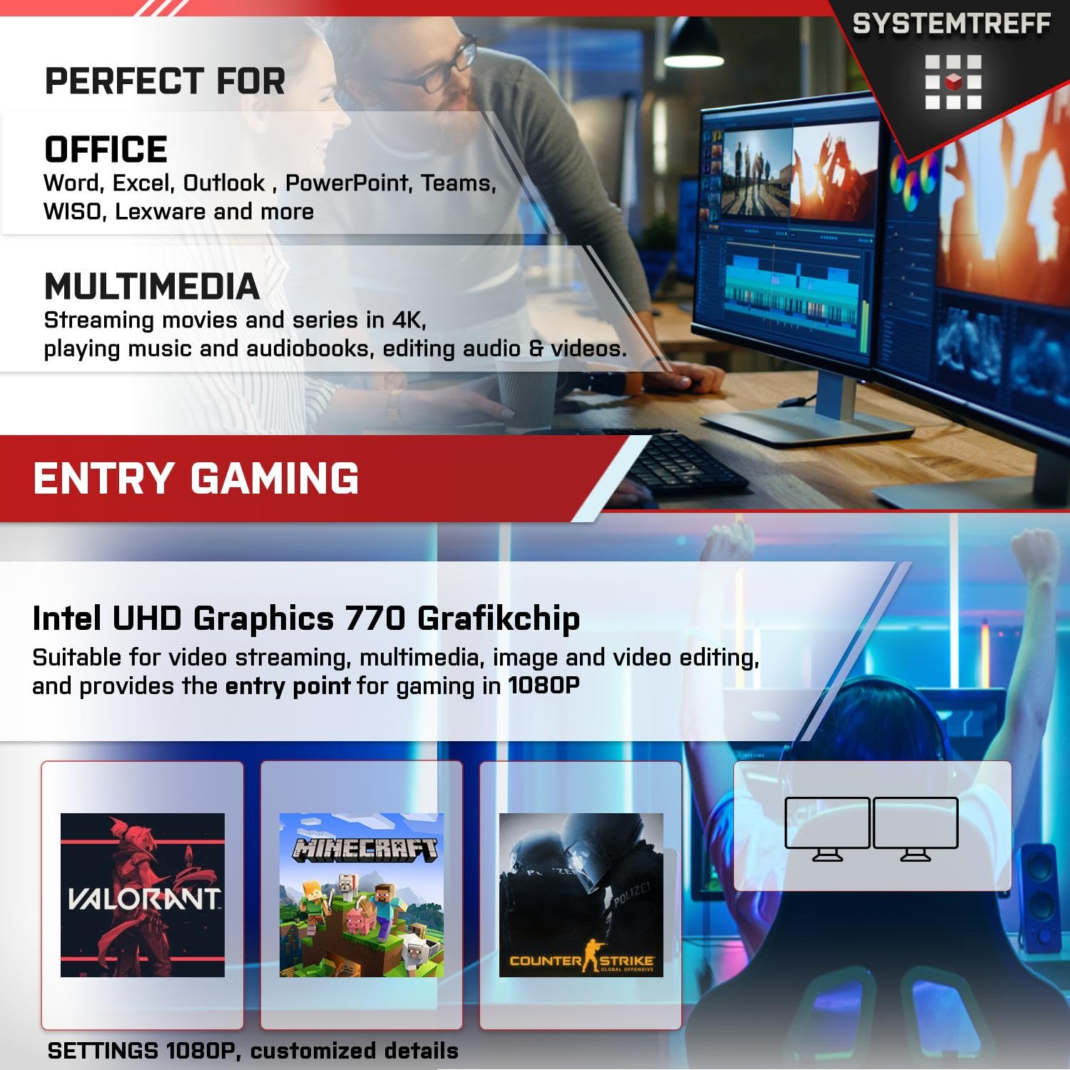 ПК Intel i3-8100 8 GB DDR4 з графікою Intel UHD 630, фото №5