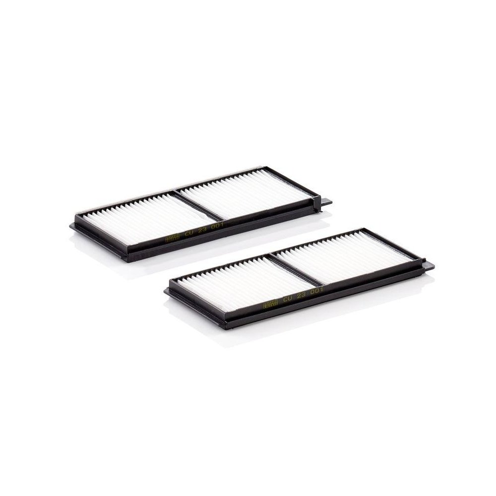 Фільтр салону MANN-FILTER CU 23 001-2 для MAZDA під центральною консоллю, фото №1 Фільтр салону MANN-FILTER CU 23 001-2 для MAZDA під центральною консоллю, фото №1