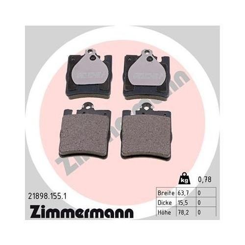 Гальмівний диск ZIMMERMANN COAT Z 400.1435.20 для MERCEDES-BENZ передня вісь, фото №6