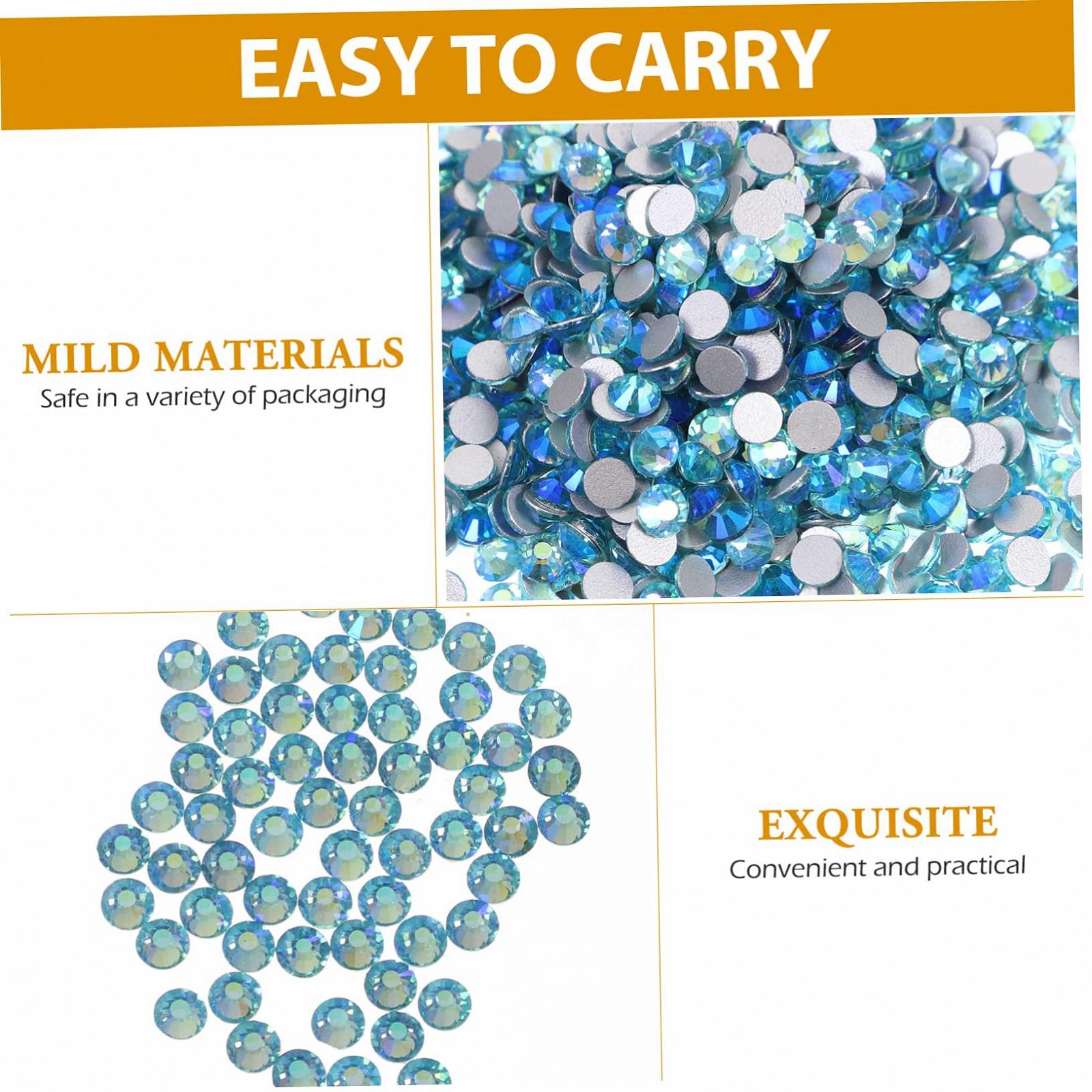 Стрази FOMIYES 1440 шт. Плоска задня частина для дизайну нігтів DIY прикраси матеріал, фото №5