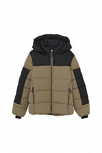 Куртка стьобана Color Kids для хлопчиків, зимова, на блискавці, з капюшоном, декоративна стьобана - Фото 1