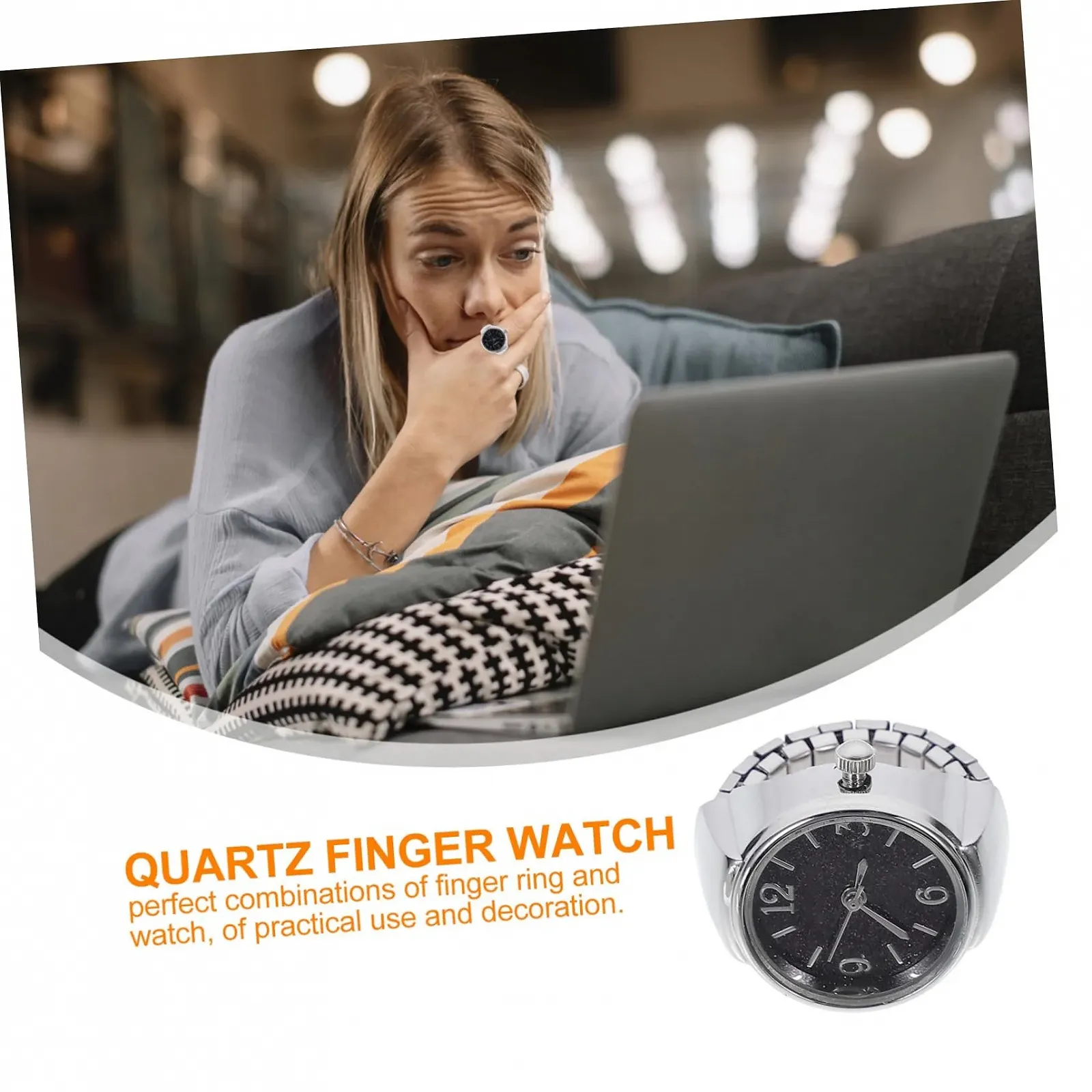 Кільце-годинник UKCOCO Мінімалістичний цифровий годинник для чоловіків, фото №9