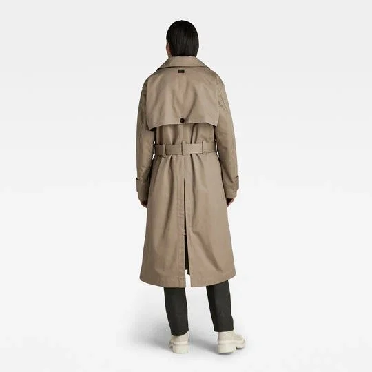 Женский тренч куртка G-Star RAW Trench Utility темный песочно-карандашный - S, фото №2