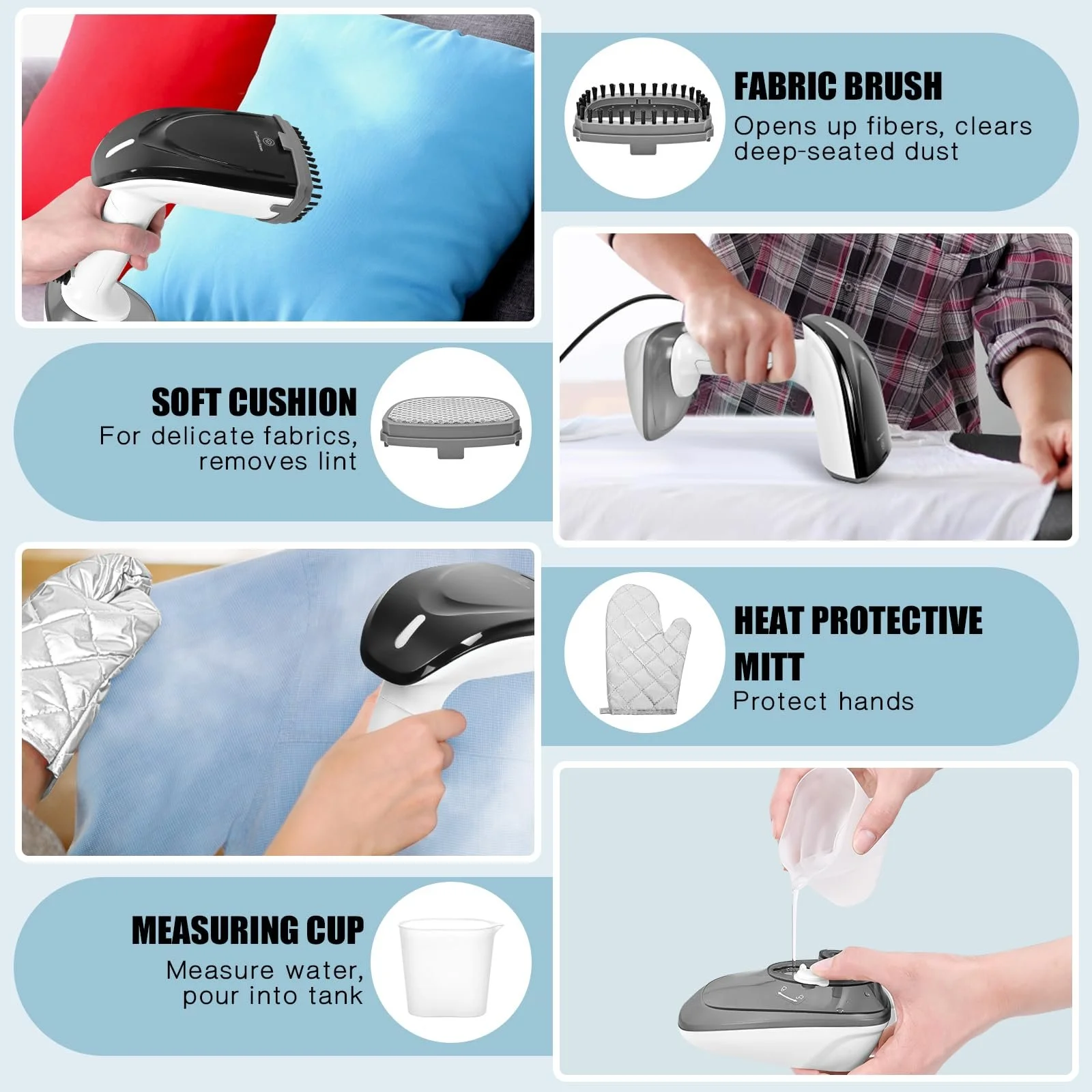 Відпарювач ZStarlite 1800 W 25 г/хв 300 мл White, фото №5