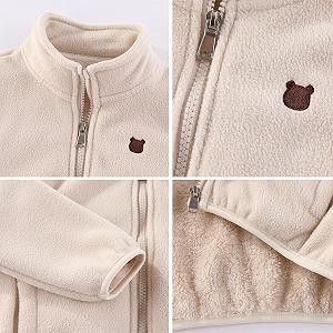 Флисовая куртка для малышей Gajaous, теплая куртка на полной молнии с длинными рукавами для мальчиков, осенняя, весенняя, зимняя верхняя одежда synthetic.ua - Фото 1