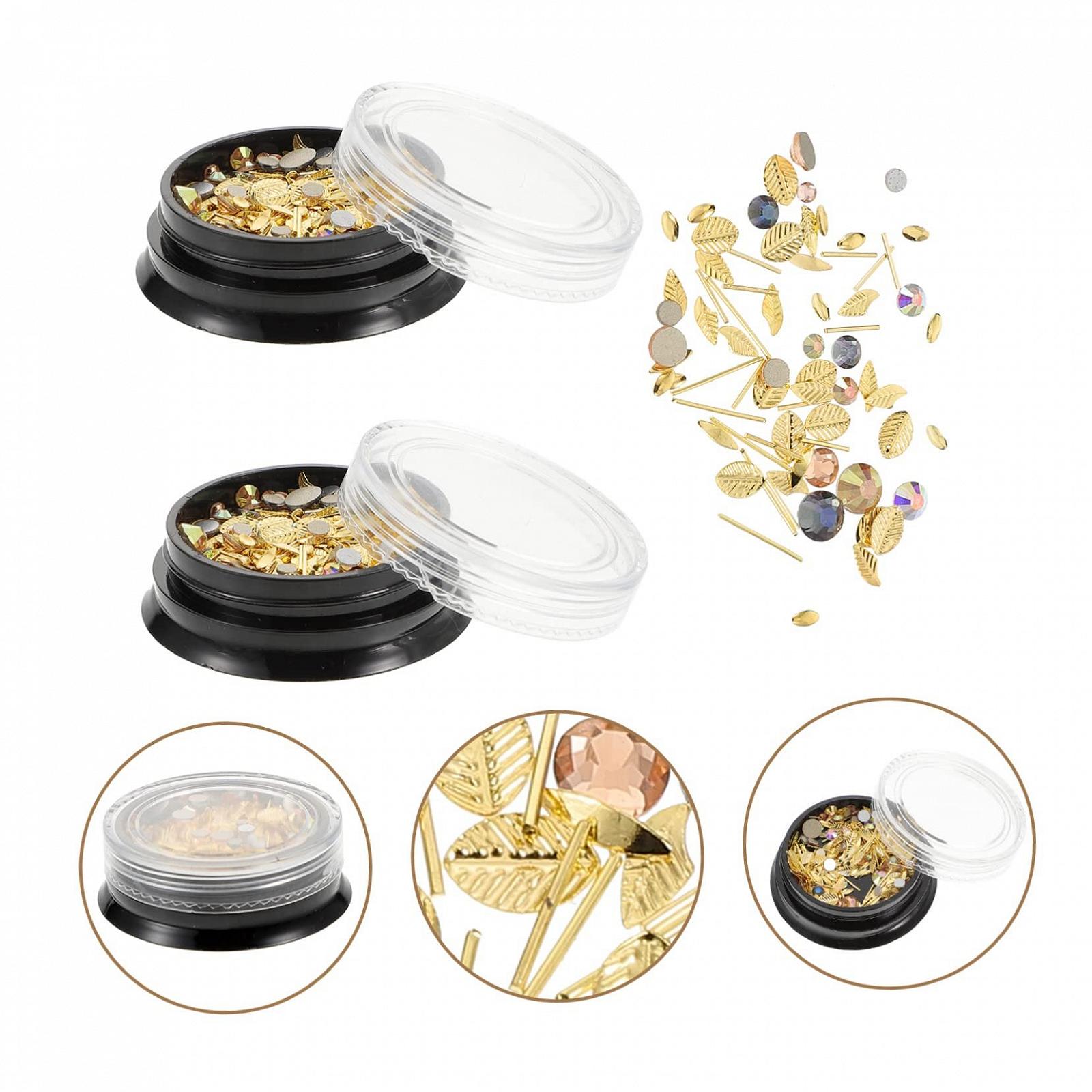 Прикраси для нігтів (2 коробки) MERRYHAPY 3D Метал, фото №8