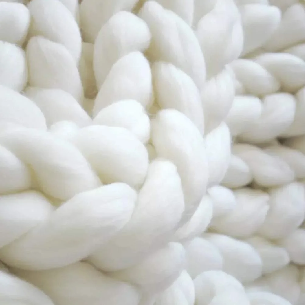 В'язаний плед Chunky Ручна робота Крісло Диван Об'ємний домашній декор, фото №7