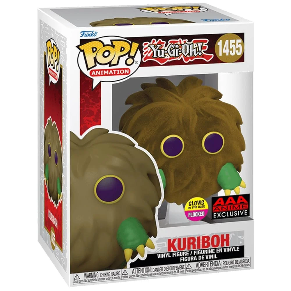 Фігурка Funko Pop Yu Gi Oh Kuriboh Flocked #1455 Exclusive Edition що світиться у темряві, фото №1