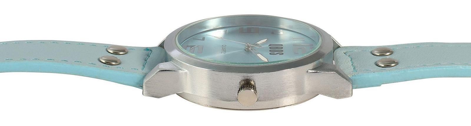 Унісекс годинник QBOS з ремінцем зі штучної шкіри, фото №2