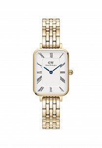 Часы Daniel Wellington Quadro One Size Нержавеющая сталь 316L с PVD покрытием золото Золотой, золотой, Браслет - Фото 1