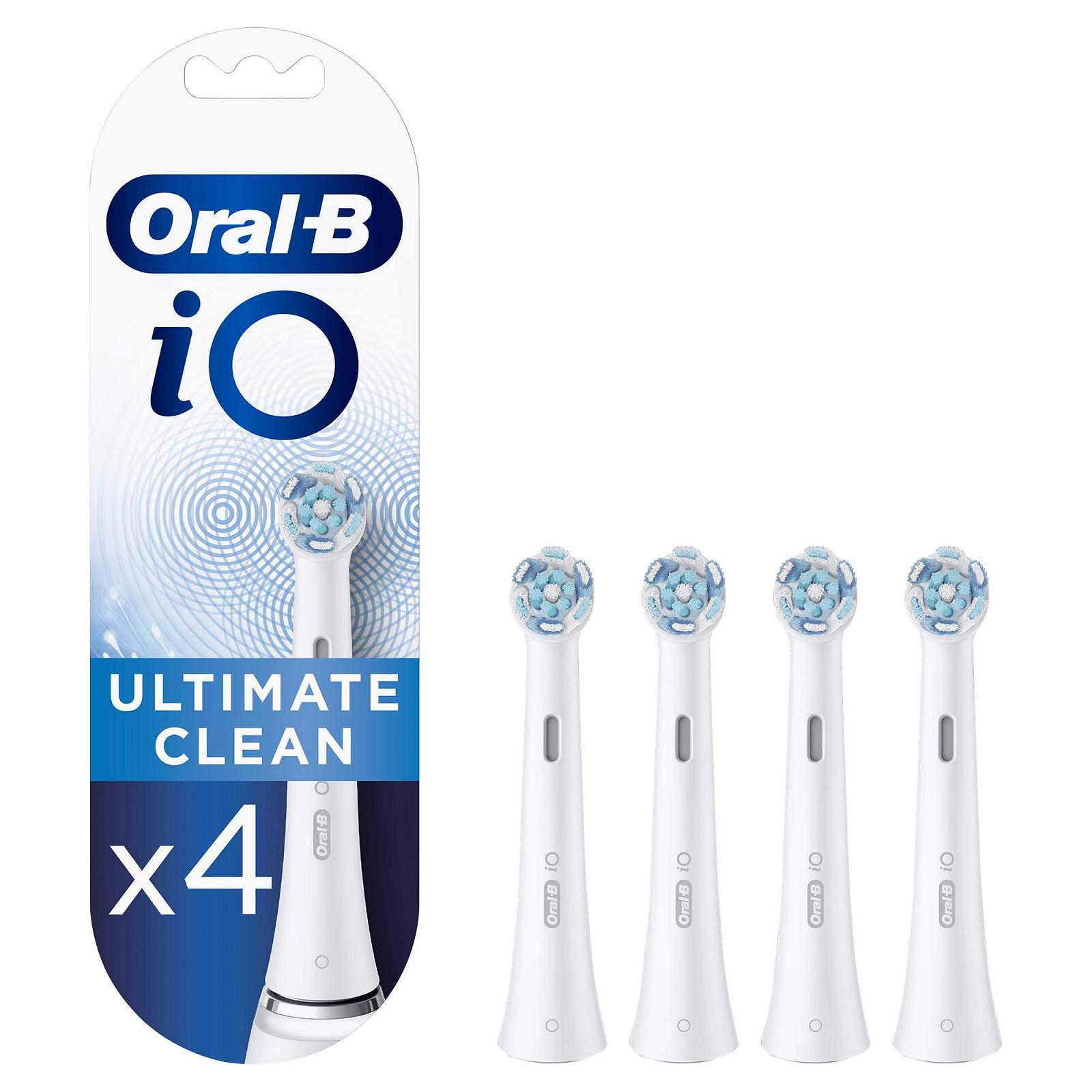 Электрическая зубная щетка Oral-B iO Series 4, матовый черный/белый и сменные насадки iO Ultimate Cleaning, упаковка из 4 штук, фото №5