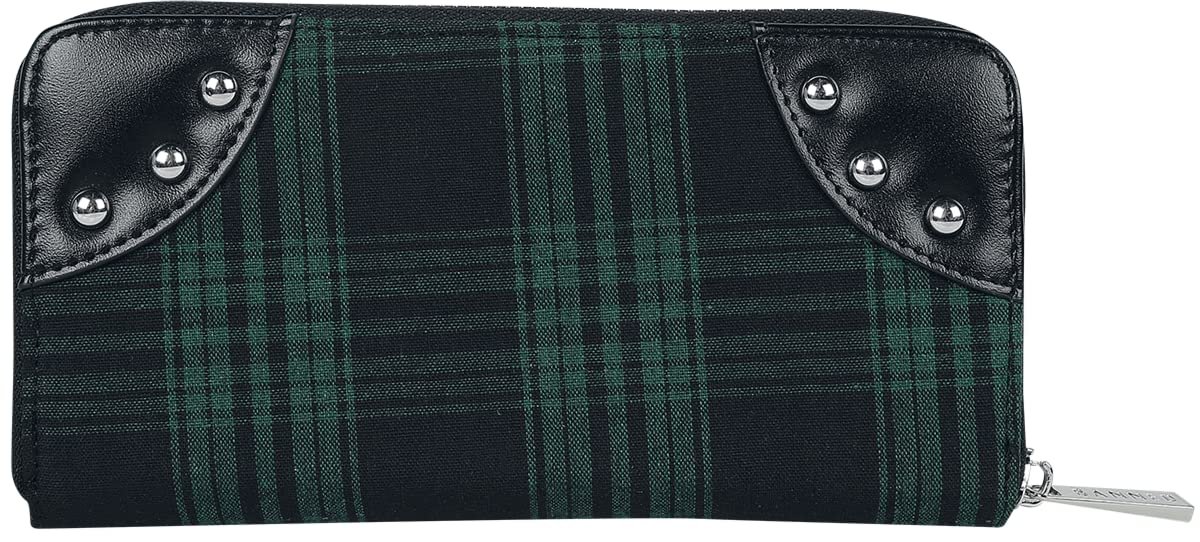 Кошелек Banned Alternative Tartan Женский Зеленый / Черный, фото №3