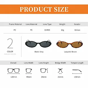 Солнцезащитные очки Thoquene Ретро Женские Защитные, бежевый - Фото 1