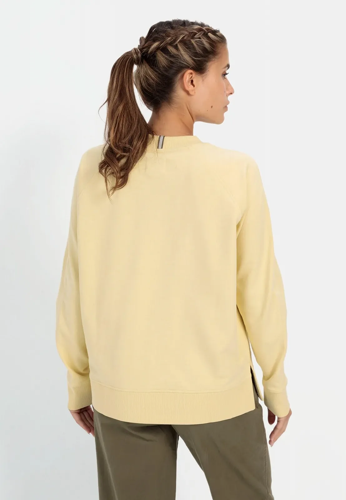 Жіночий Світшот camel active з круглим вирізом з чистої бавовни, фото №3