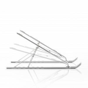 Подставка для ноутбука InnovaGoods Складная Регулируемая Алюминий 7 Уровней Наклона Противоскользящая Расширяемая Чехол для переноски Серый 14 см Алюминий - Фото 1