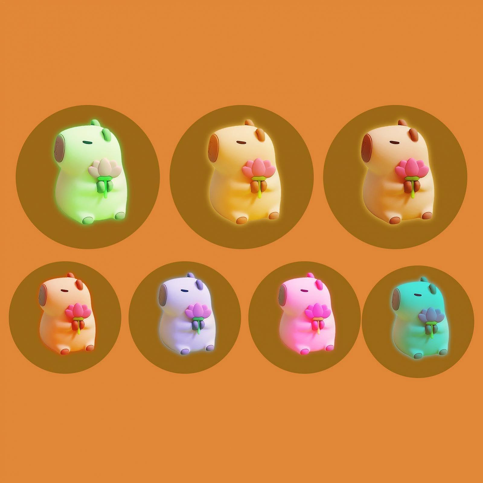 Лампа Uhngw Cute Capybara Kids Night - Беспроводные ночные освещения, фото №5 Лампа Uhngw Cute Capybara Kids Night - Беспроводные ночные освещения, фото №5