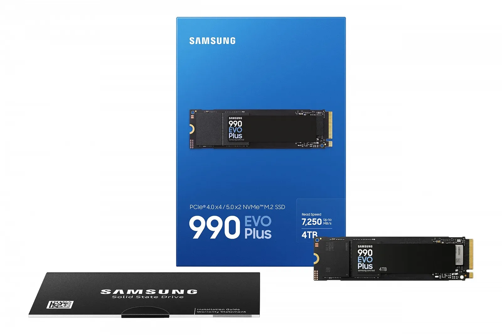 Внутрішній SSD Samsung 990 EVO Plus MZ-V9S4T0BW 4TB NVMe M.2 PCIe 4.0 x4 / PCIe 5.0 x2, фото №6 Внутрішній SSD Samsung 990 EVO Plus MZ-V9S4T0BW 4TB NVMe M.2 PCIe 4.0 x4 / PCIe 5.0 x2, фото №6