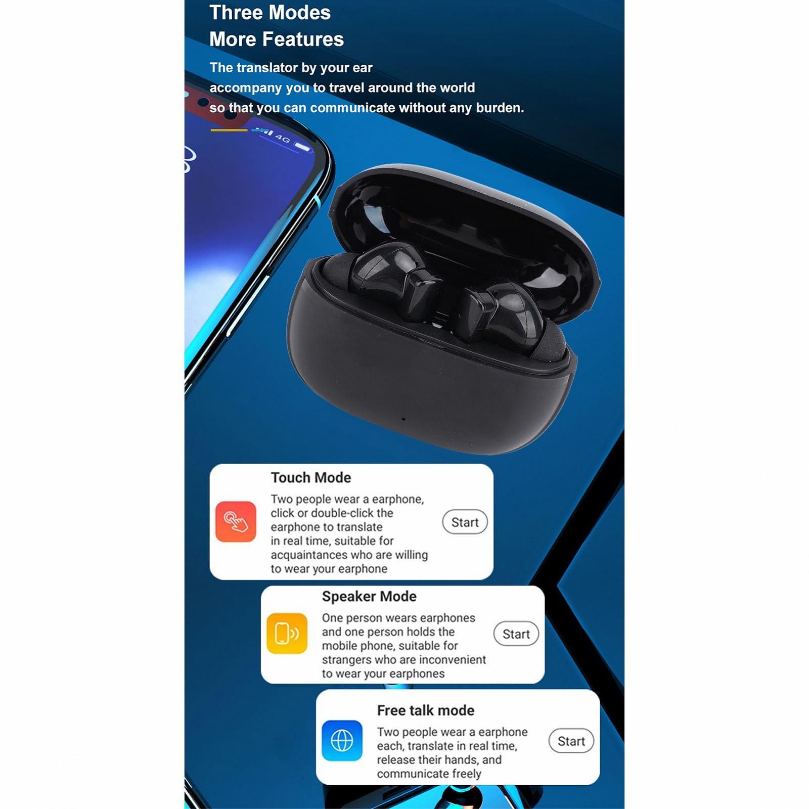 Наушники-переводчики Черный, фото №7