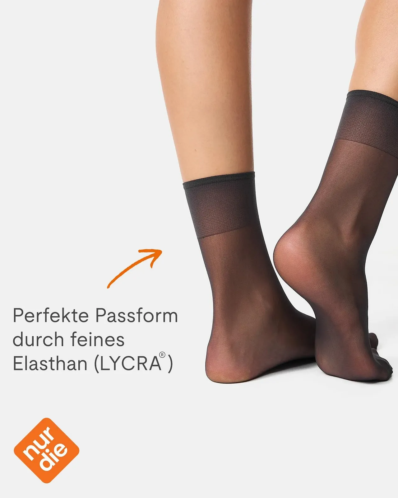 Шкарпетки Nur Die Silk Fine 15 Den Прозорі нейлонові, фото №3