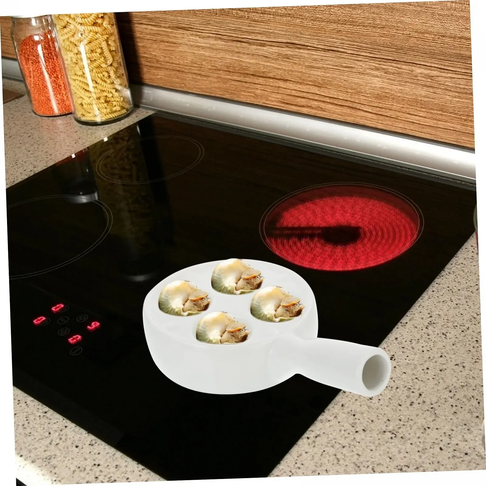 Форма для запекания улиток керамическая с заглиблениями термостойкая антискользящая, фото №2