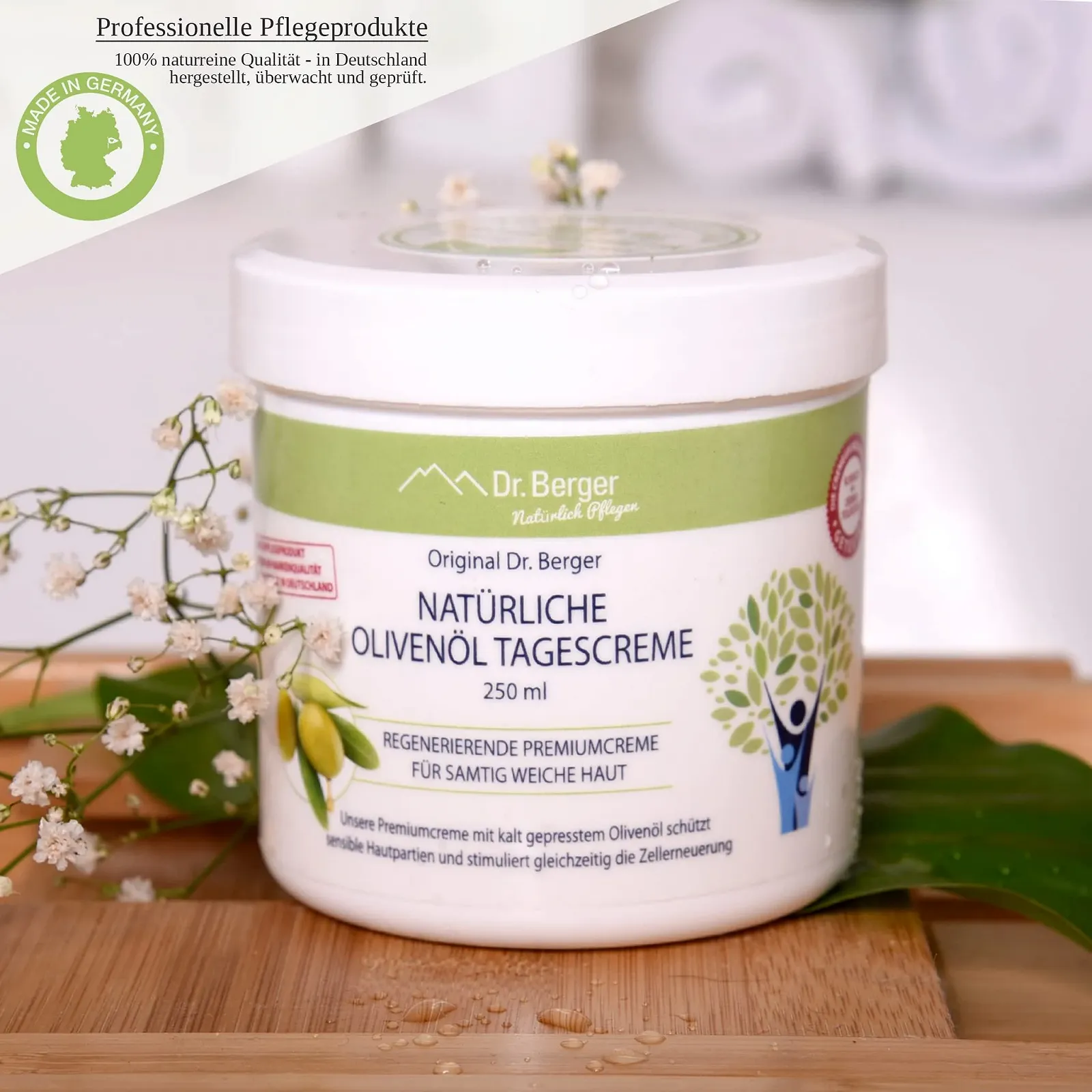 Денний крем Dr.Berger Natural Olive Oil Для оксамитової шкіри Нейтральний, фото №6 Денний крем Dr.Berger Natural Olive Oil Для оксамитової шкіри Нейтральний, фото №6