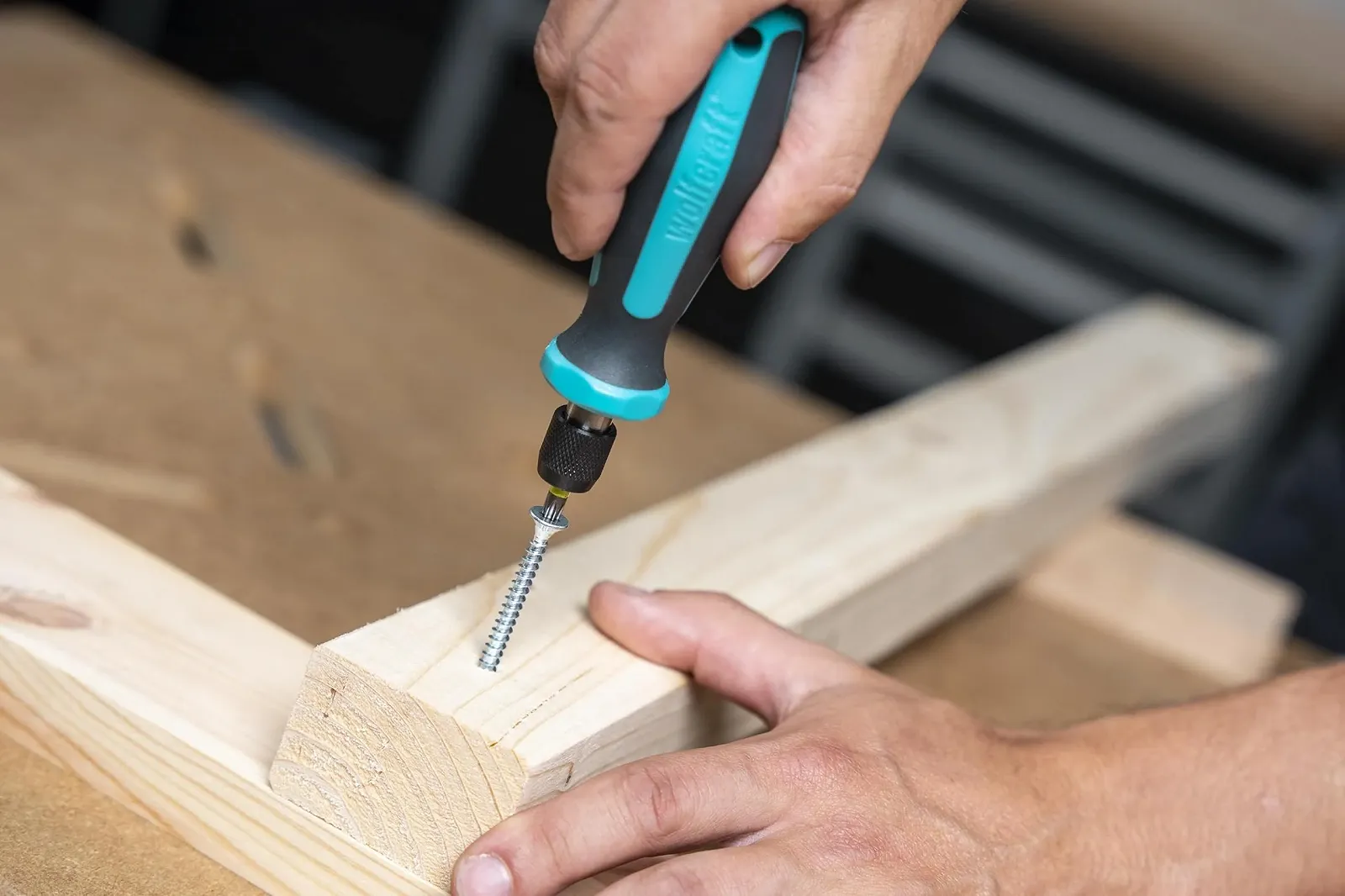 Викрутка з тримачем біт wolfcraft 1240000 з магнітом та швидкозмінним патроном Hex, фото №4