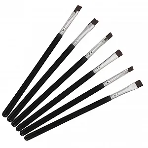 Пензлі Housoutil 6шт Плоский для брів - Фото 1