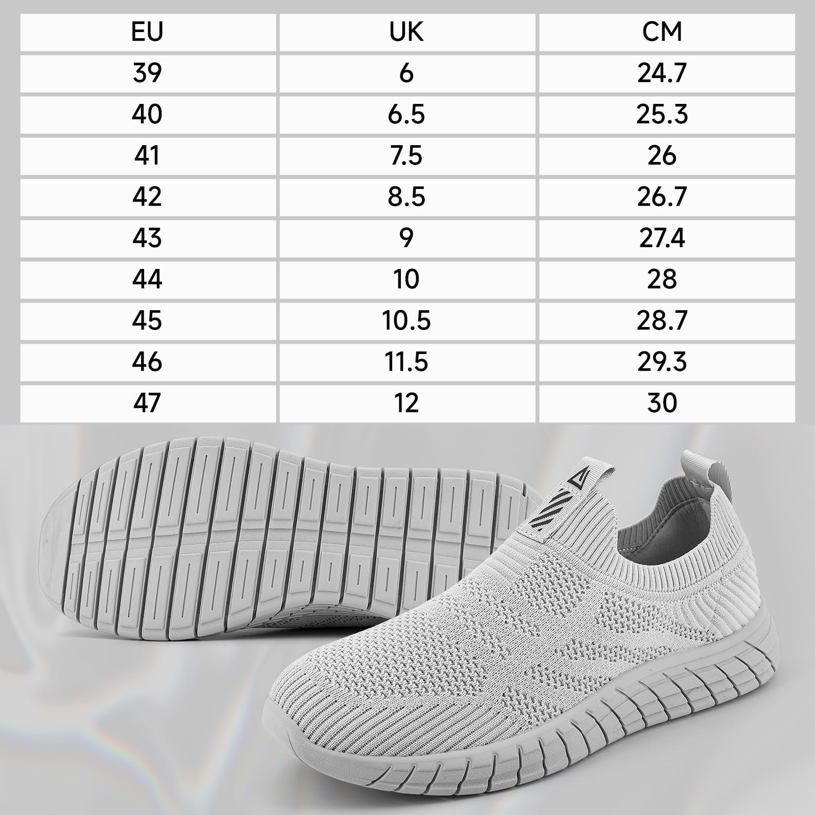 Кросівки Без шнурків ODCKOI Чоловічі Нековзні спортивні сітчасті кросівки для ходьби, фото №7