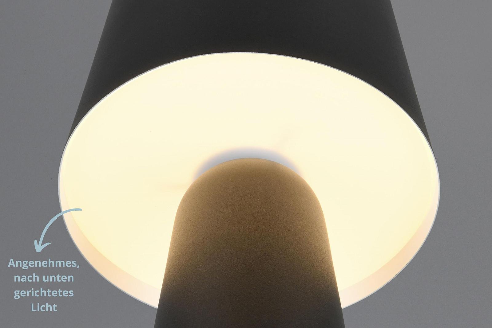 Настільна лампа Hailey зі шнуровим вимикачем IP20 E27 макс. 10 Вт 40 см Beige, фото №3