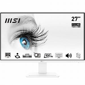 Монитор MSI PRO MP273AWDE 27 дюймов Full HD IPS 100Hz Белый - Фото 1