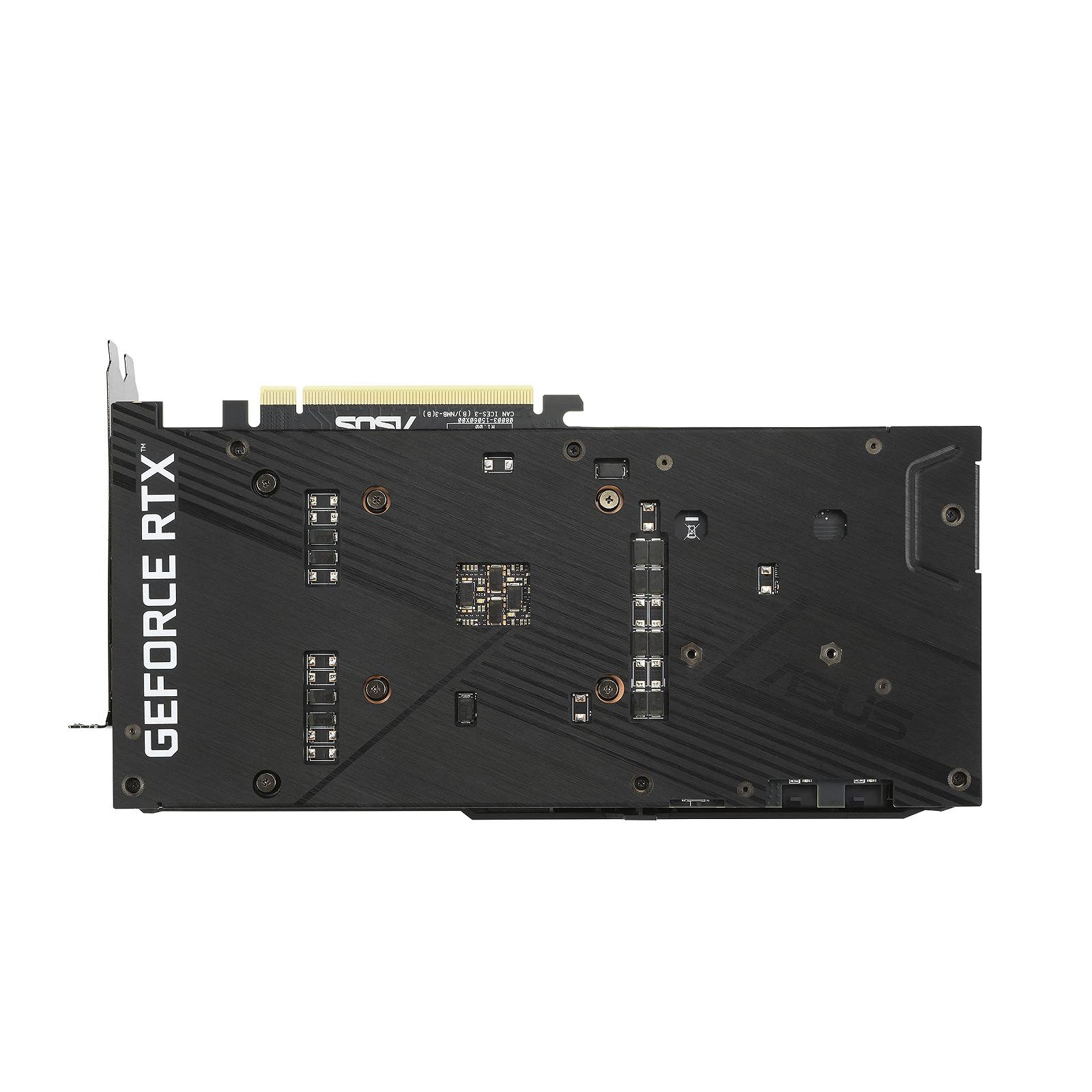 Видеокарта ASUS Dual Nvidia GeForce RTX 3070 V2 8GB OC Edition Gaming (Lite Hash Rate (LHR), GDDR6 Memory, PCIe 4.0, 2x HDMI 2.1, 3x DisplayPort 1.4a, DUAL-RTX3070-O8G-V2), фото №3