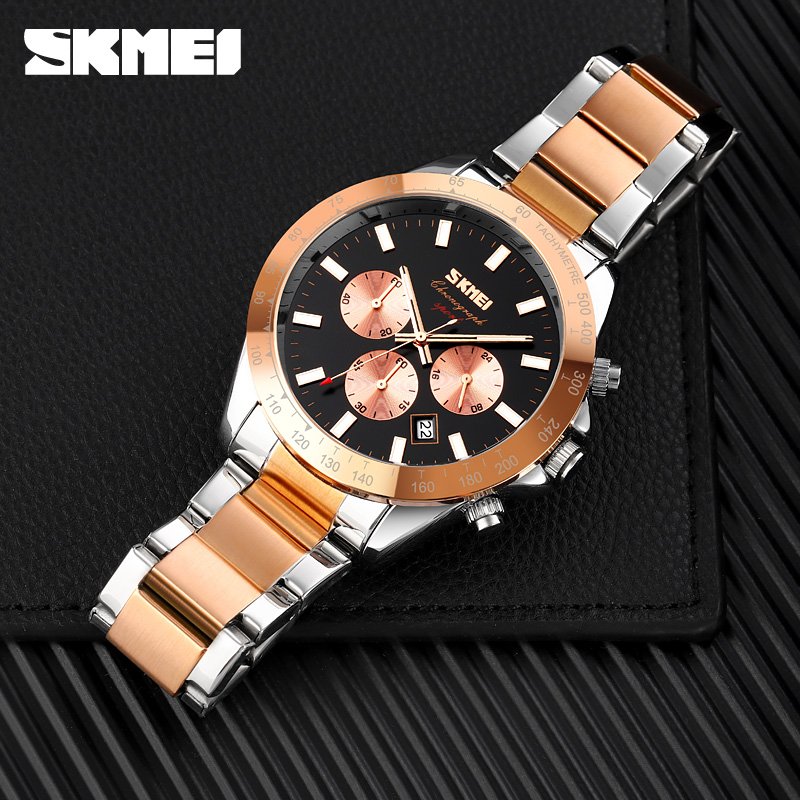 Годинник Skmei 9259RG Black Rose Gold, фото №4