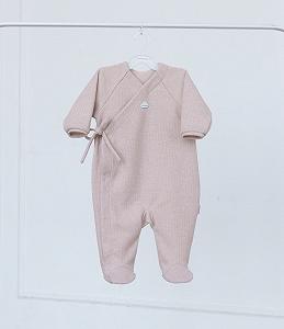 Ромпер, тепленький человечек Loomknit бежевый - Фото 1