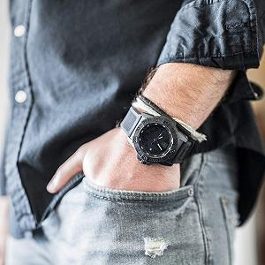 Годинник Luminox NavySEAL 3500 Series XS.3501.BO, карбоновий корпус, чорний циферблат, чорний ПУ ремінець synthetic.ua - Фото 1