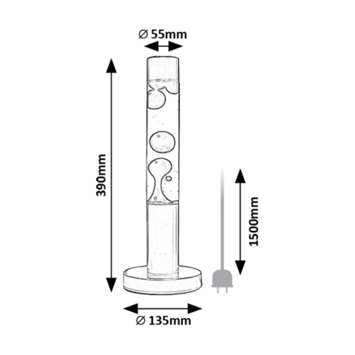 Лава-лампа rabalux Lavastic LED 25 Вт 3000 K Золотистий ефект, фото №6