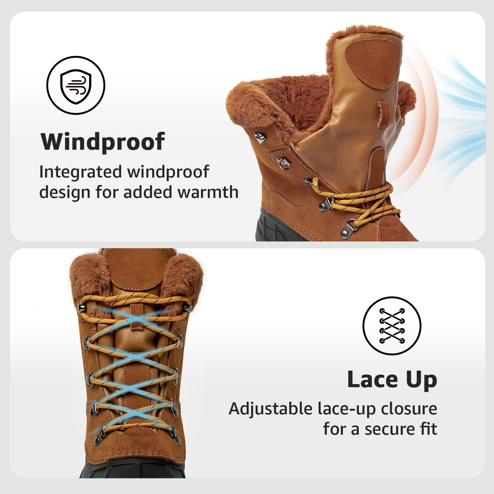 Чоловічі зимові черевики Kelway Водонепроникні, фото №5