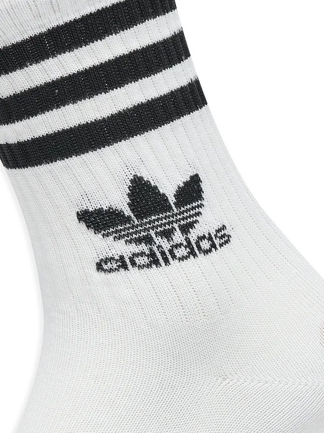 Шкарпетки Adidas CREW SOCK 3STR Білий Сірий, Чорний  46-48, фото №5