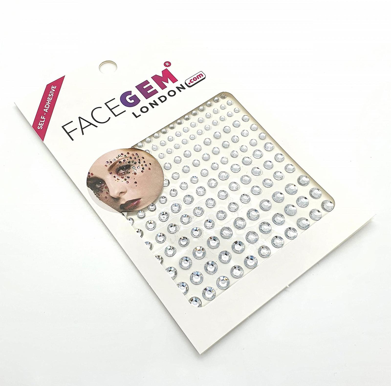 Наклейки зі стразами для очей, обличчя, тіла та нігтів, самоклейні, фото №2